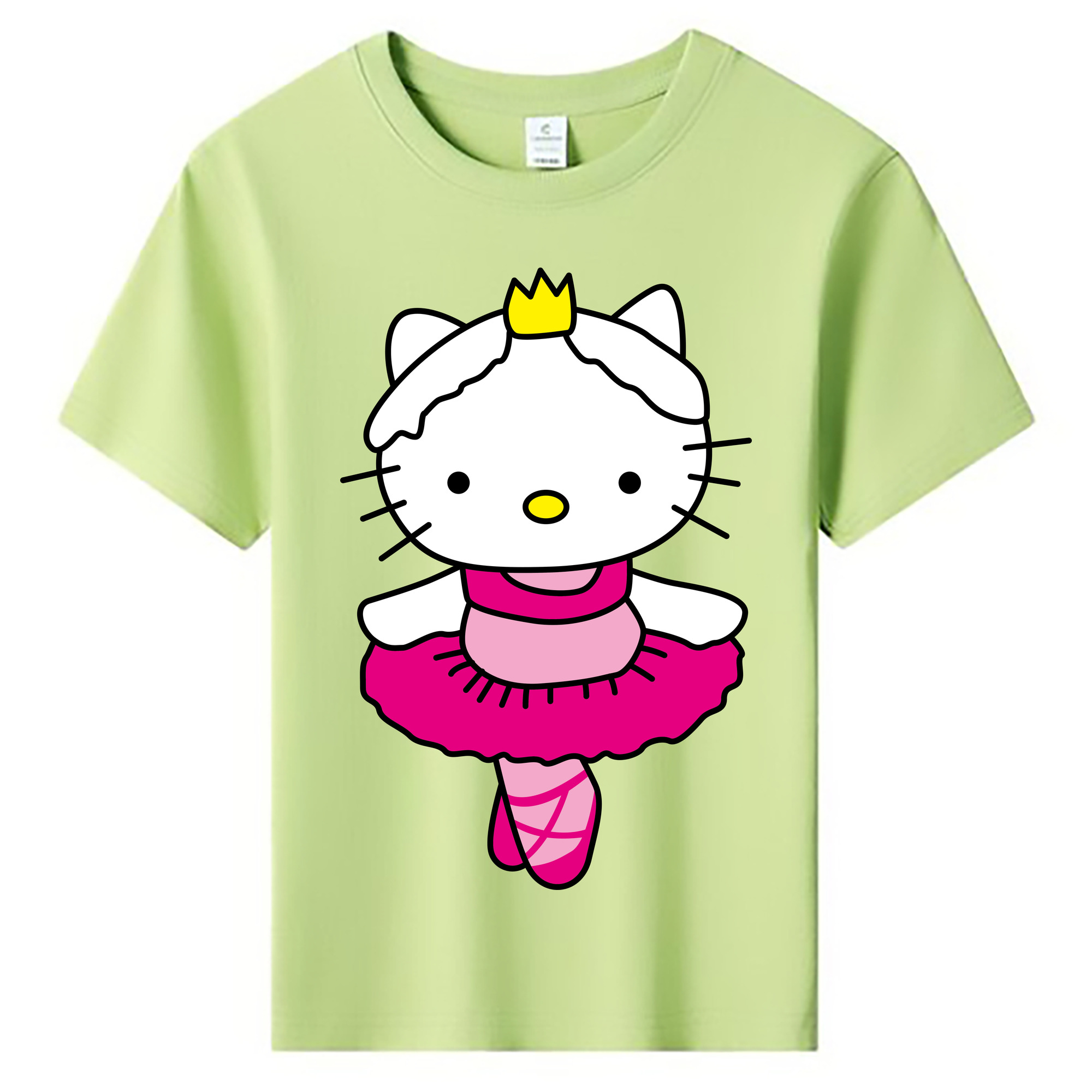 （画像用） Hello Kitty ハローキティ 綿100％キッズTシャツ（フロントプリント）